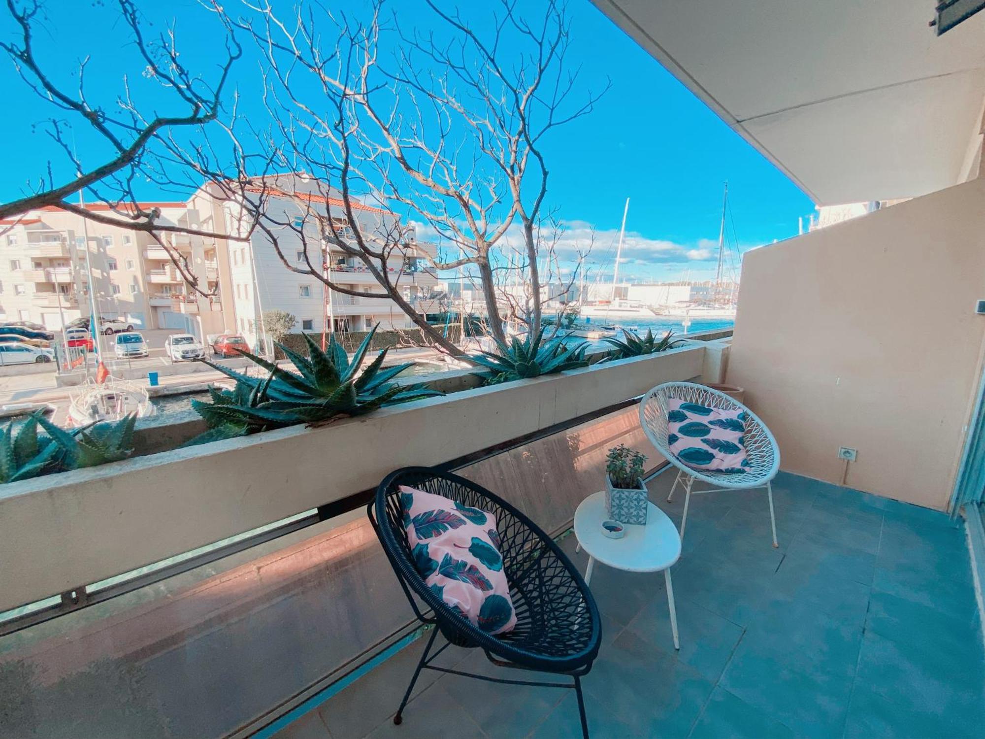 カネSuperbe T2 Au Calme Avec Balcon Sur La Marina - 10アパートメント エクステリア 写真