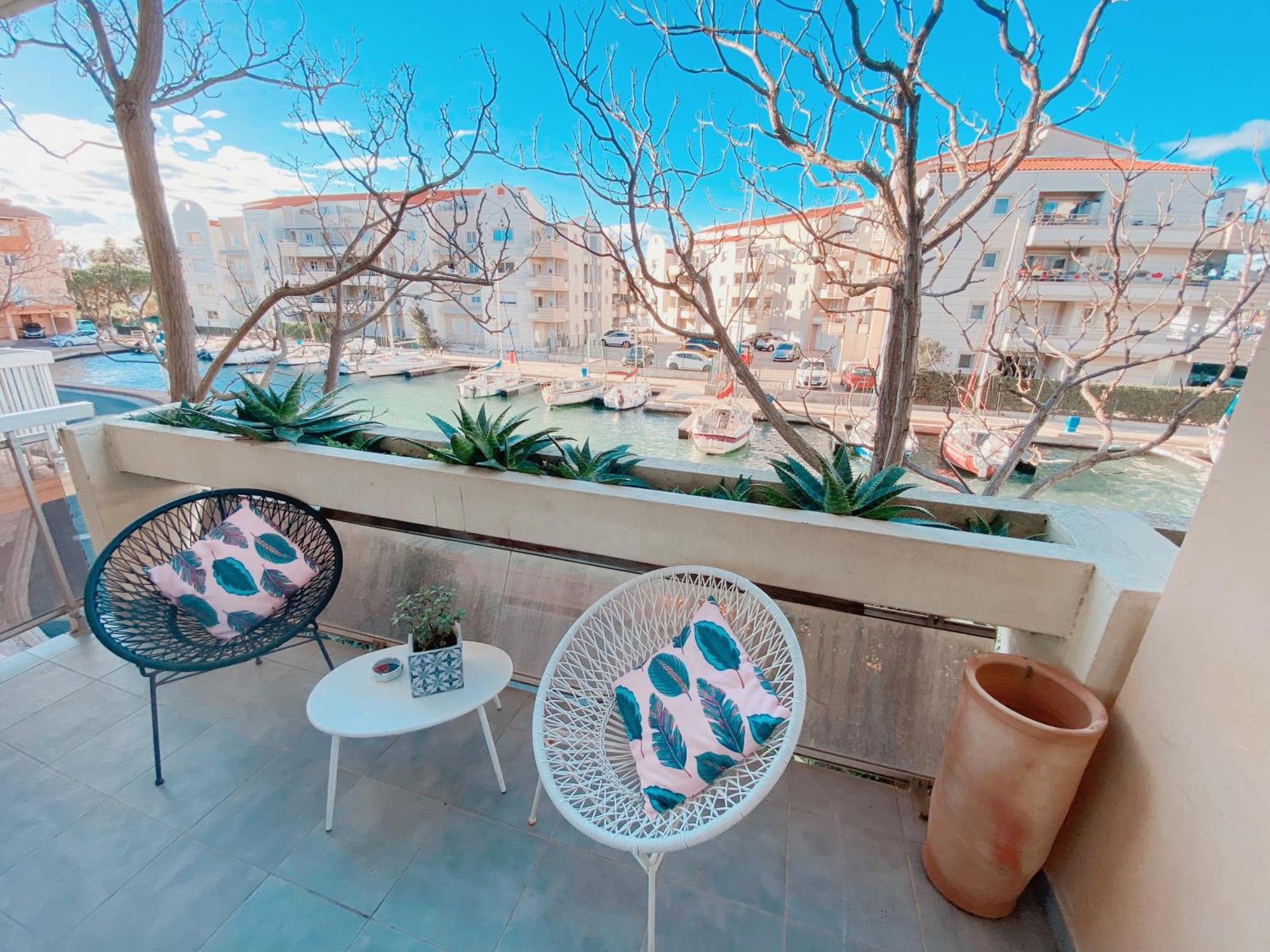 カネSuperbe T2 Au Calme Avec Balcon Sur La Marina - 10アパートメント エクステリア 写真